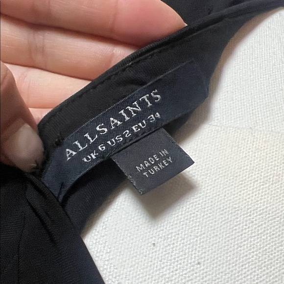 All Saints Black Long Sleeve Bodysuit - Picture 2 of 3